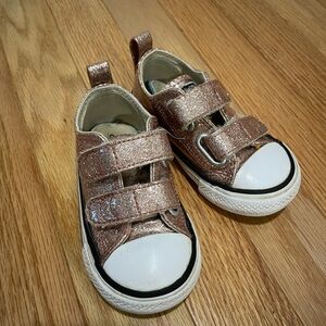 Converse Glittery Pink Baby Shoes